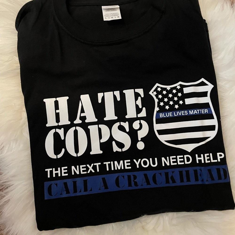 NWT Size Large Back the Blue T-shirt